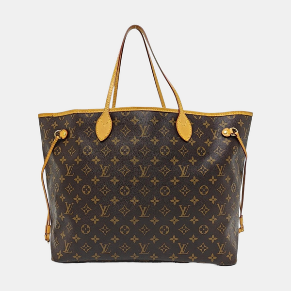 NEVERFULL GM Monogram Coated Canvas Brown