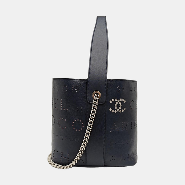 Calfskin Bucket Bag Small Blue