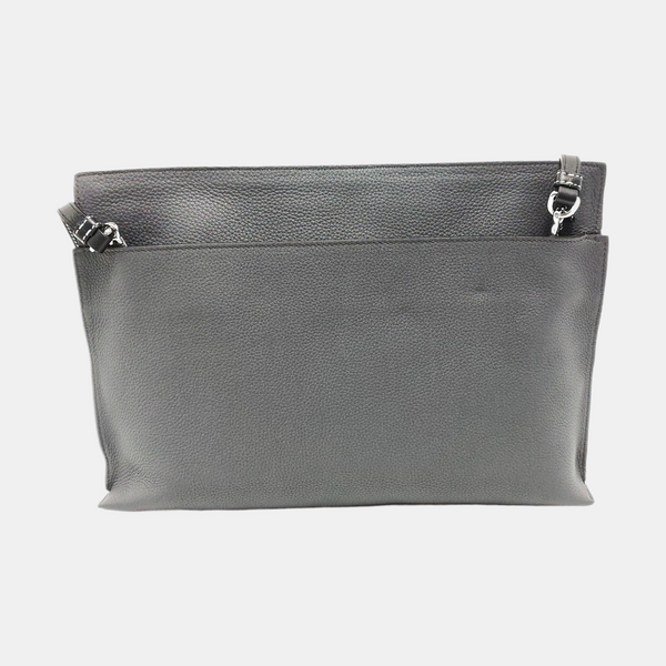 T Pouch Calfskin Gray