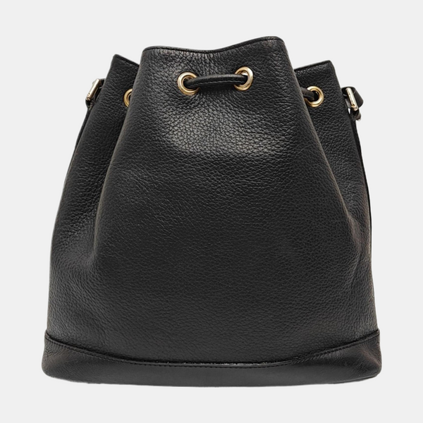 Calfskin Bucket Bag Black