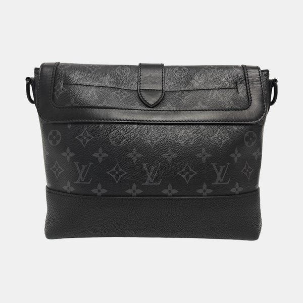 SAUMUR Monogram Coated Canvas Black