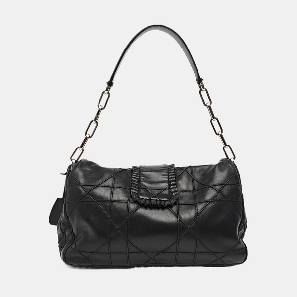 New Lock Cannage Calfskin Black