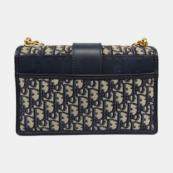 30 Montaigne Oblique Canvas Blue