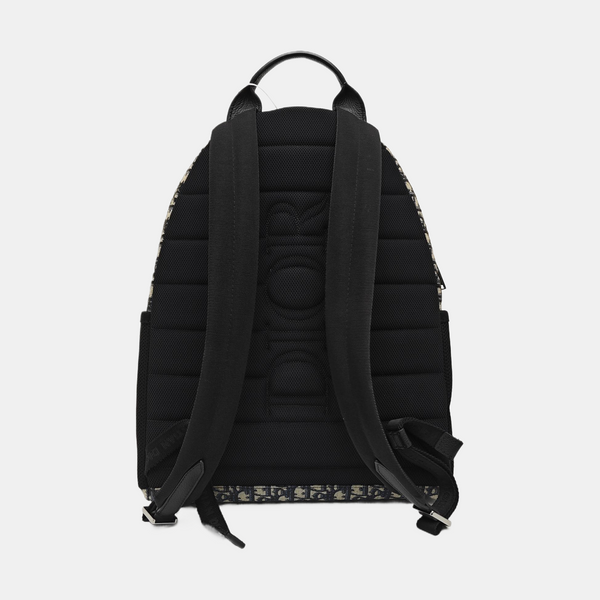 Oblique Canvas Backpack Blue