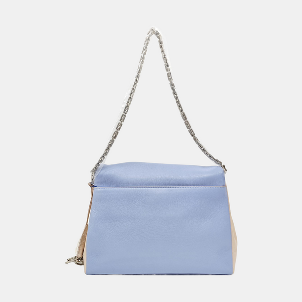 Calfskin Shoulder Bag Blue