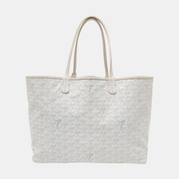 Authenticated pre-owned Saint Louis PM Coated Canvas White - Tote Bag at Looply