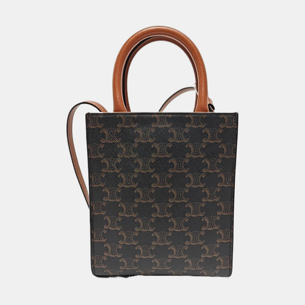 CABAS CELINE Mini Coated Canvas Brown