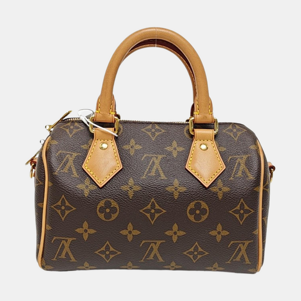 SPEEDY 20 Monogram Coated Canvas Brown