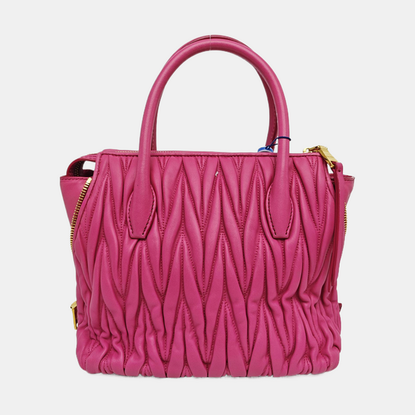 Avenue Quilted Lambskin Red