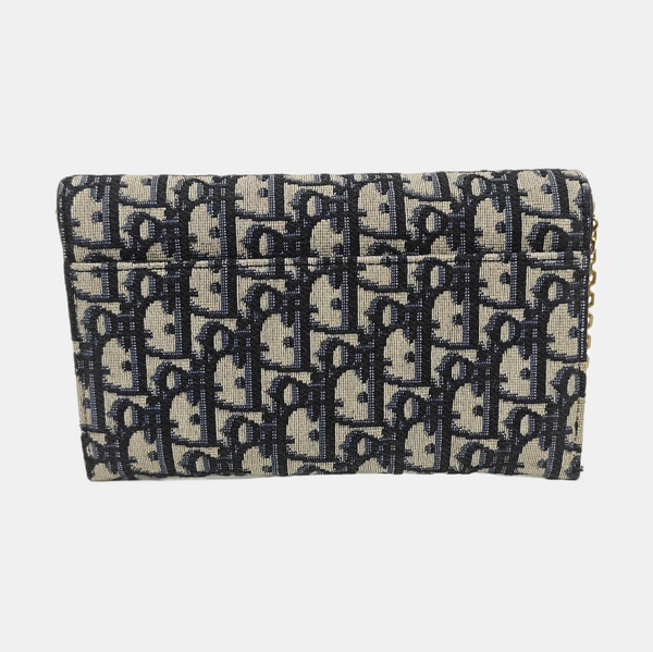 Saddle Small Oblique Canvas Blue