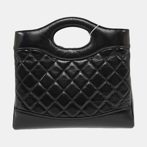 CHANEL 31 Mini Quilted Calfskin Black