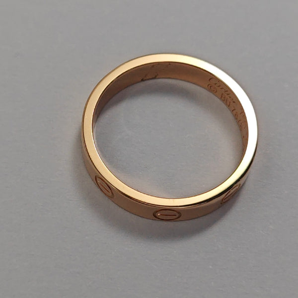 LOVE 18k Rose Gold Ring EU 50