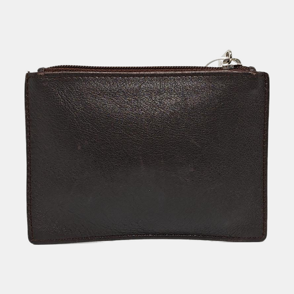 Suede Coin Purse Brown