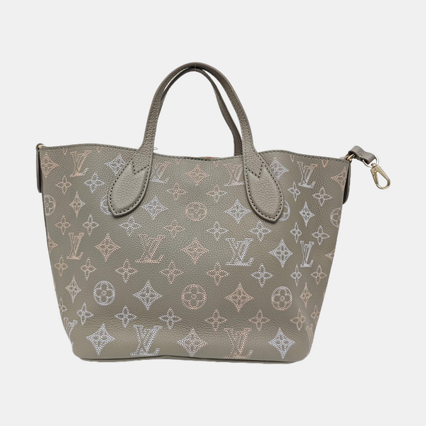 BLOSSOM PM Monogram Calfskin Gray