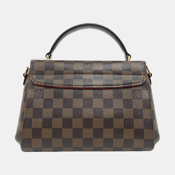 CROISETTE Damier Ebene Coated Canvas Brown