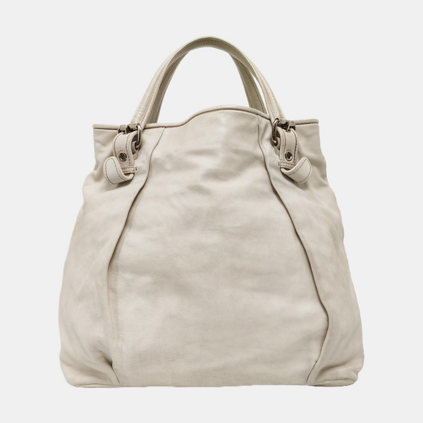 Calfskin Shoulder Bag White