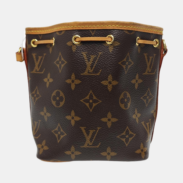 NÉONOÉ Nano Monogram Coated Canvas Brown