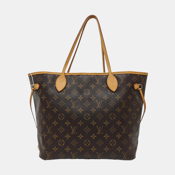 NEVERFULL MM Monogram Coated Canvas Brown