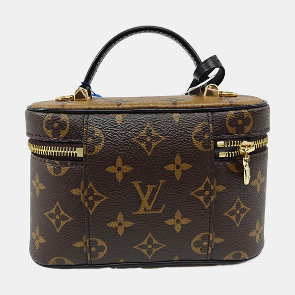 Vanity Chain Pouch Monogram Coated Canvas Brown