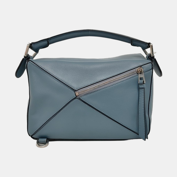 Authenticated pre-owned Puzzle Small Calfskin Blue - Shoulder Bag at Looply