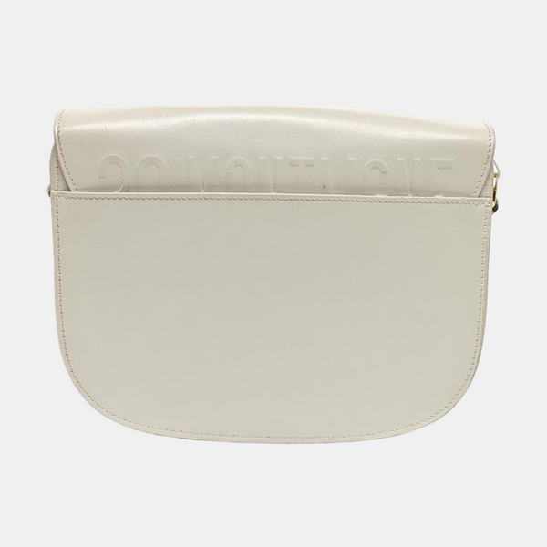 Authenticated pre-owned Bobby Medium Calfskin White - Shoulder Bag at Looply