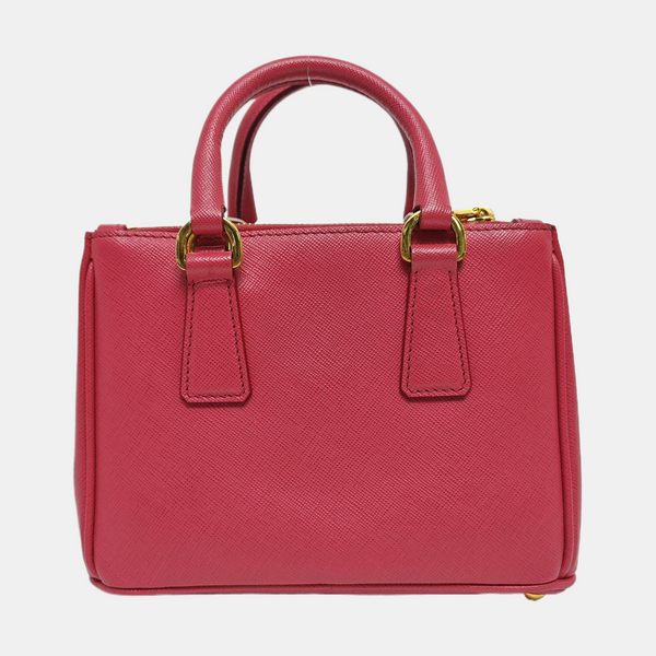Galleria Super Mini Saffiano Calfskin Red