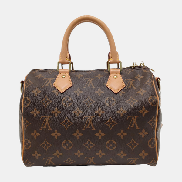 SPEEDY 25 Monogram Coated Canvas Brown
