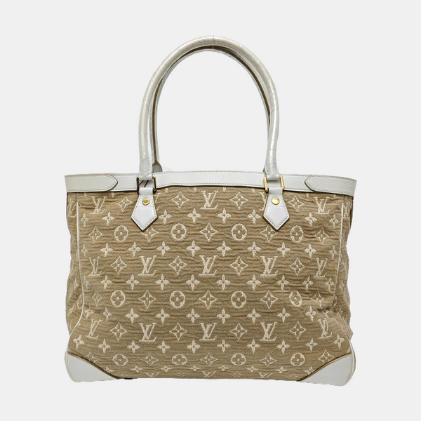 SABBIA BESACE GM Monogram Canvas Beige