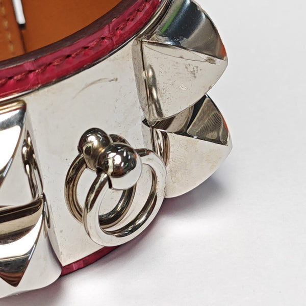 Collier De Chien Leather Red Bangle