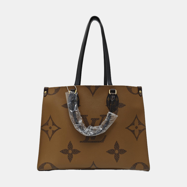 ONTHEGO MM Monogram Coated Canvas Brown