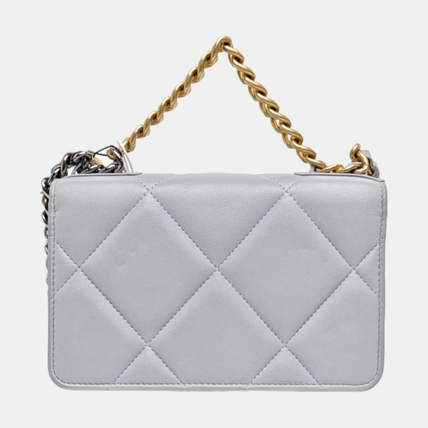 CHANEL 19 WOC Quilted Lambskin Blue