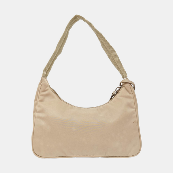 Authenticated pre-owned Re-Edition Nylon Brown - Top Handle Bag at Looply