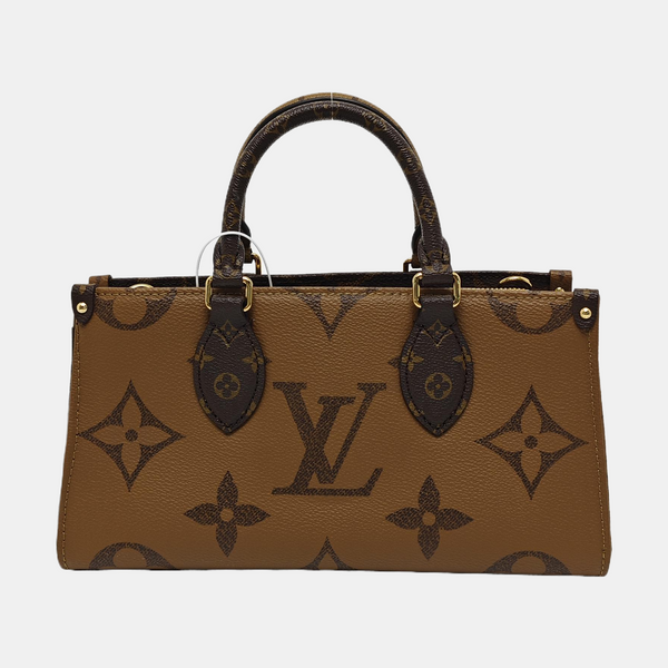 ONTHEGO EAST WEST PM Monogram Coated Canvas Brown