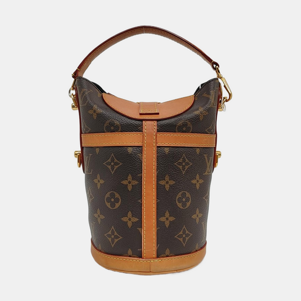 DUFFLE Monogram Coated Canvas Brown