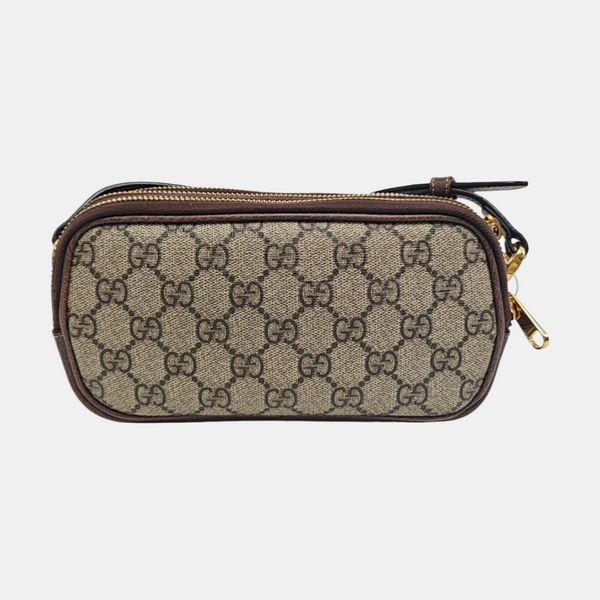 Ophidia Mini Monogram Coated Canvas Beige