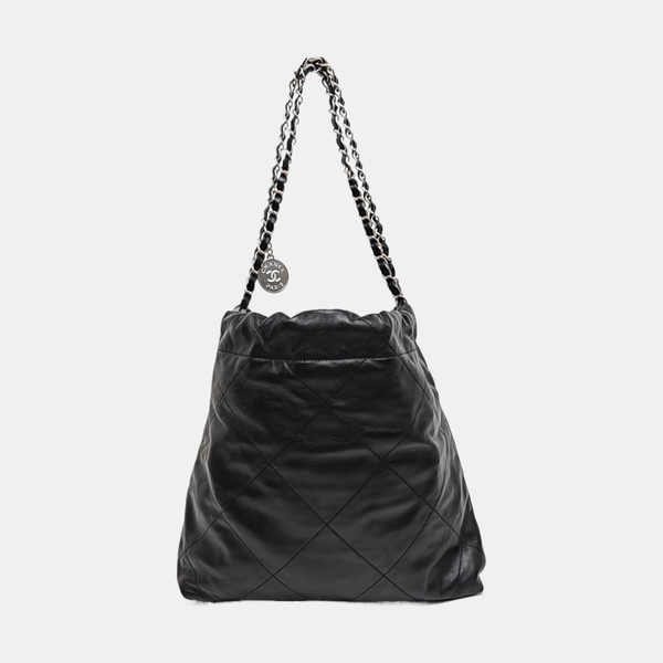 CHANEL 22 Small Quilted Calfskin Black