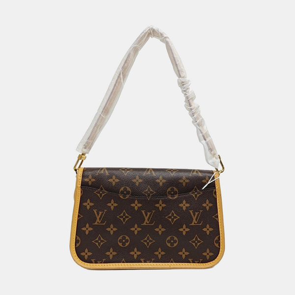 DIANE Monogram Coated Canvas Brown