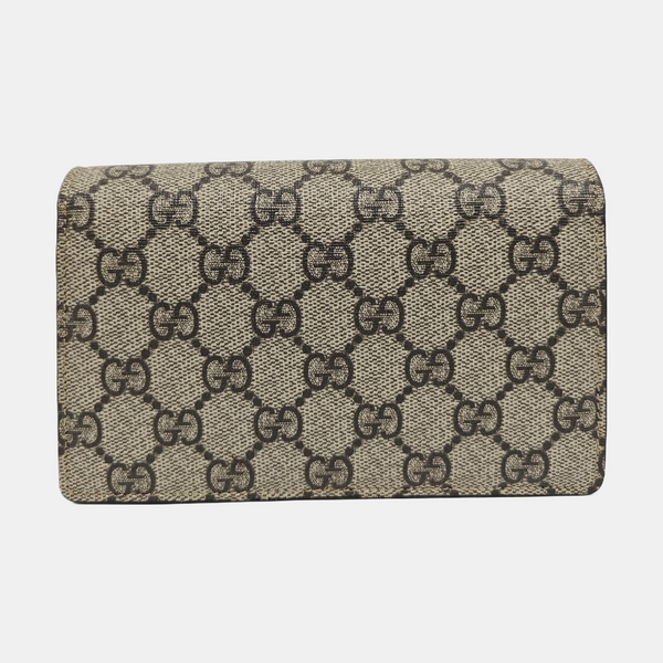 Dionysus Super Mini Monogram Coated Canvas Beige
