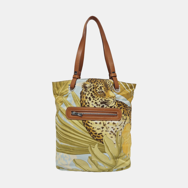 Fabric Top Handle Bag Multicolor