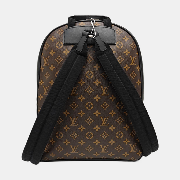 JOSH Monogram Coated Canvas Brown