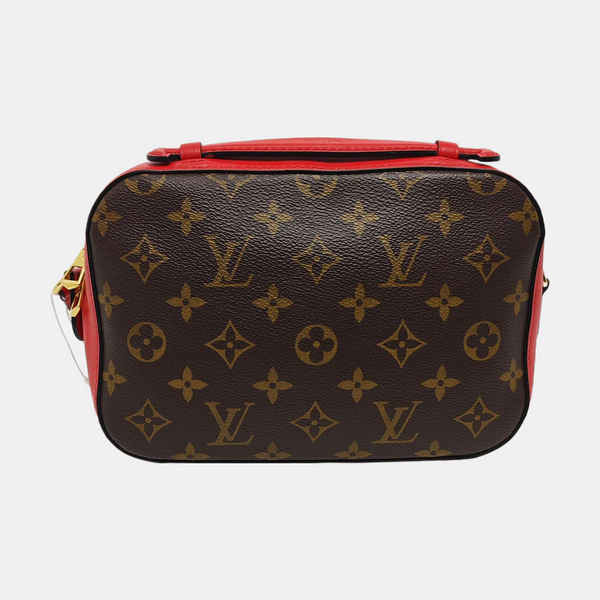 SAINTONGE Monogram Coated Canvas Brown