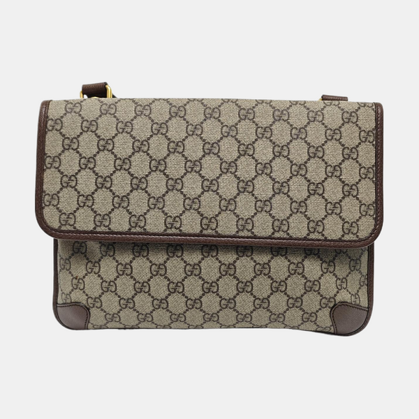 Neo Vintage Large Monogram Coated Canvas Brown
