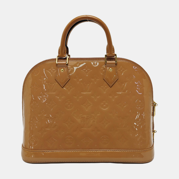 ALMA PM Monogram Patent Leather Brown