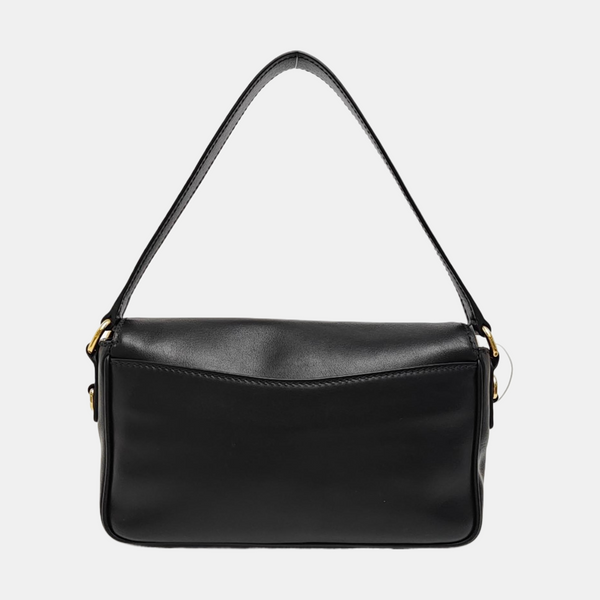 Calfskin Shoulder Bag Black