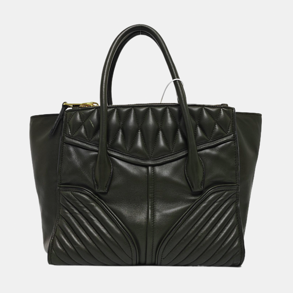 Quilted Lambskin Shoulder Bag Green