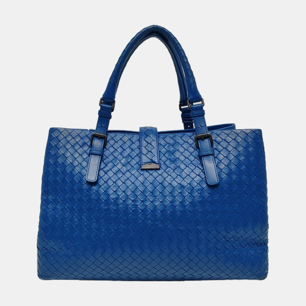Authenticated pre-owned Roma Calfskin Blue - Tote Bag at Looply
