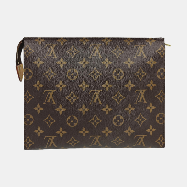 TOILET POCKET 26 Monogram Coated Canvas Brown