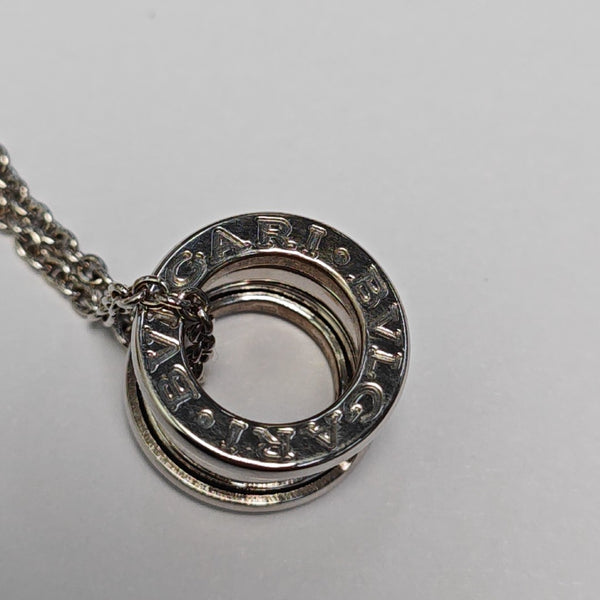 B.ZERO1 18k White Gold Silver Necklace