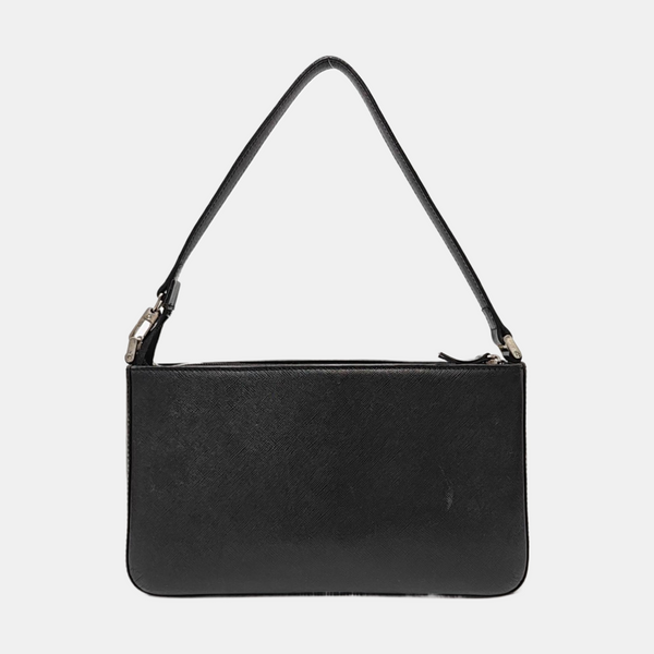 Calfskin Top Handle Bag Black