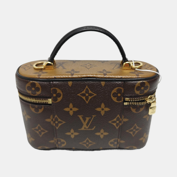 Vanity Chain Pouch Monogram Coated Canvas Brown